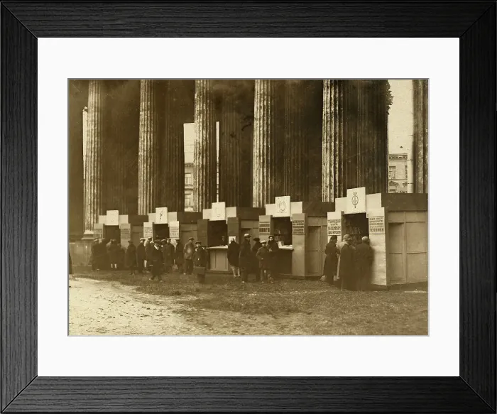 Framed Print : Book trade in Leningrad near the Kazan Cathedral, 1920-1929. Creator: Unknown Framed Print : Book trade in Leningrad near the Kazan Cathedral, 1920-1929. Creator: Unknown