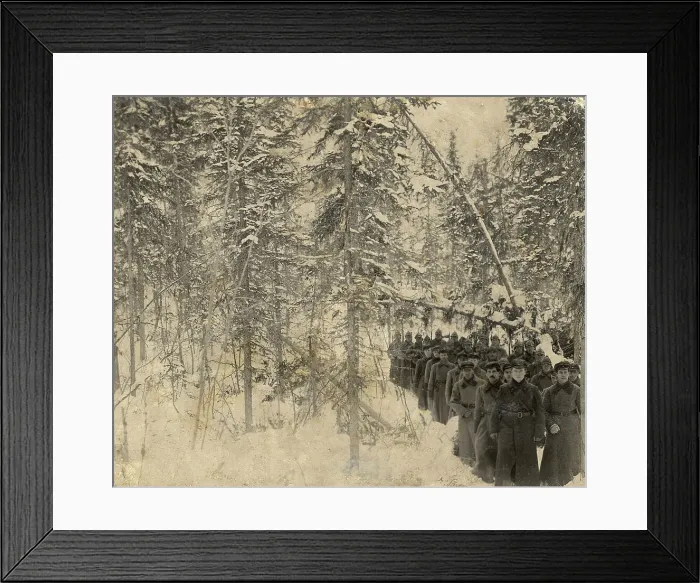 Framed Print : The squad is on the march, 1923. Creator: Unknown Framed Print : The squad is on the march, 1923. Creator: Unknown