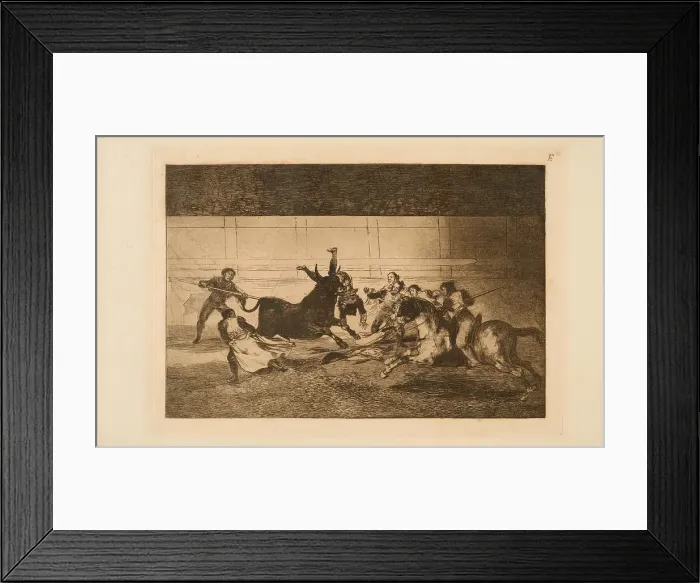 Framed Print : La Tauromaquia: The Death of Pepe Illo, 1815-1816. Creator: Goya, Francisco, de (1746-1828) Framed Print : La Tauromaquia: The Death of Pepe Illo, 1815-1816. Creator: Goya, Francisco, de (1746-1828)