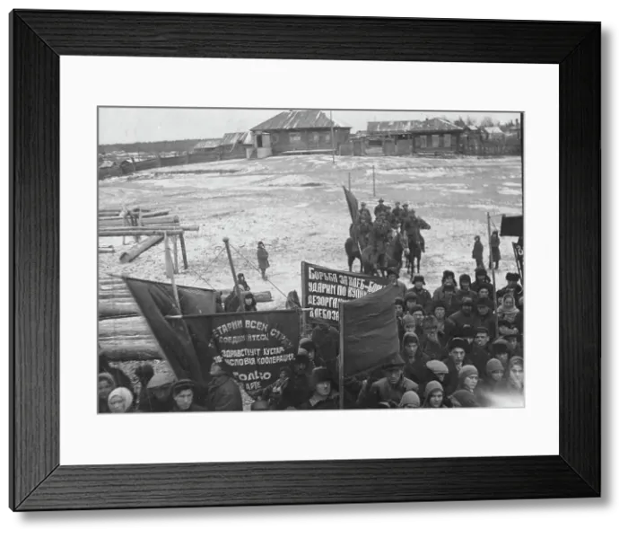 Framed Print : Preparing for the rally, 1927. Creator: Unknown Framed Print : Preparing for the rally, 1927. Creator: Unknown