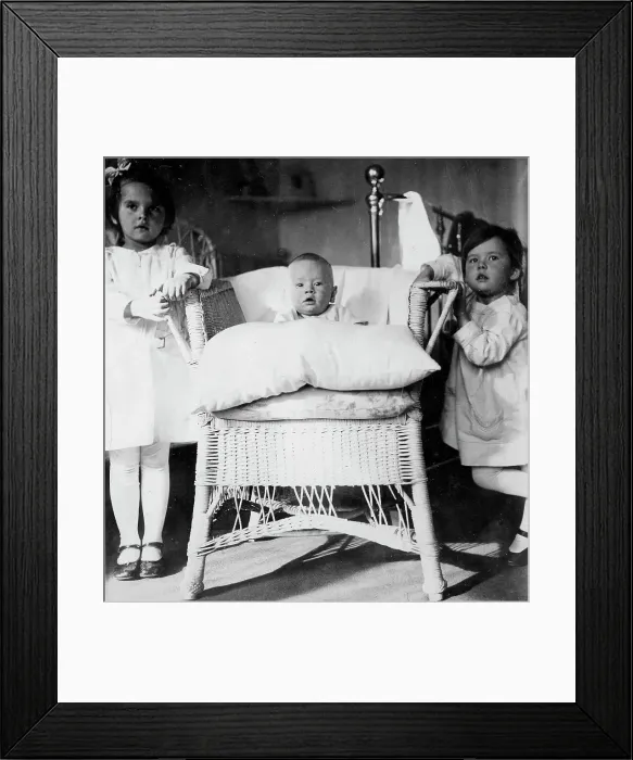 Framed Print : Briner Julius with his sister Vera and cousin Irina, 1920. Creator: Unknown Framed Print : Briner Julius with his sister Vera and cousin Irina, 1920. Creator: Unknown