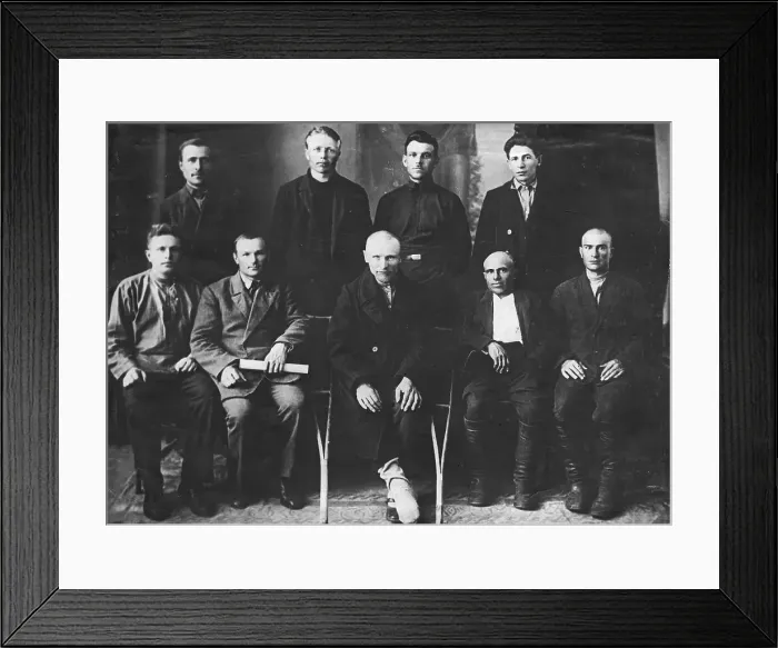 Framed Print : Members of the partisan detachment P.K. Lubkova, 1920s. Creator: Unknown