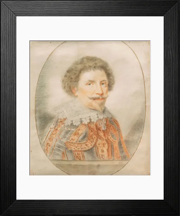 Framed Print : Portrait of Frederick Henry, Prince of Orange (1584-1647), First Half of 17th cen.. Creator: Mieris, Frans van, the Elder (1635-1681) Framed Print : Portrait of Frederick Henry, Prince of Orange (1584-1647), First Half of 17th cen.. Creator: Mieris, Frans van, the Elder (1635-1681)