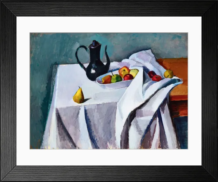 Framed Print : Still life with fruits, 1910. Creator: Berény, Róbert (1887-1953) Framed Print : Still life with fruits, 1910. Creator: Berény, Róbert (1887-1953)