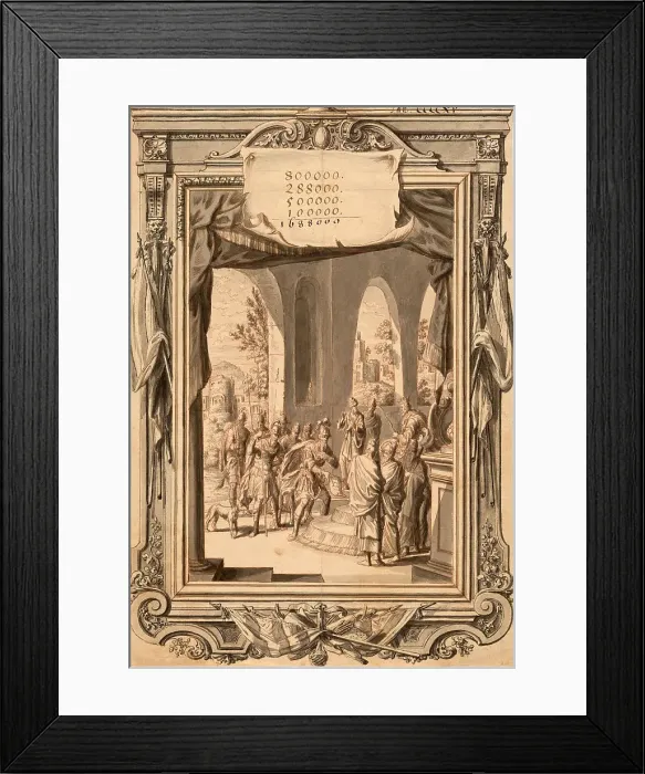 Framed Print : David's Census. Creator: Füssli, Johann Melchior (1677-1736) Framed Print : David's Census. Creator: Füssli, Johann Melchior (1677-1736)