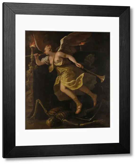 Framed Print : Triumph of Paul III's Fame on death. (From the Series of the life of Pope Paul III), 1687. Creator: Ricci, Sebastiano (1659-1734) Framed Print : Triumph of Paul III's Fame on death. (From the Series of the life of Pope Paul III), 1687. Creator: Ricci, Sebastiano (1659-1734)