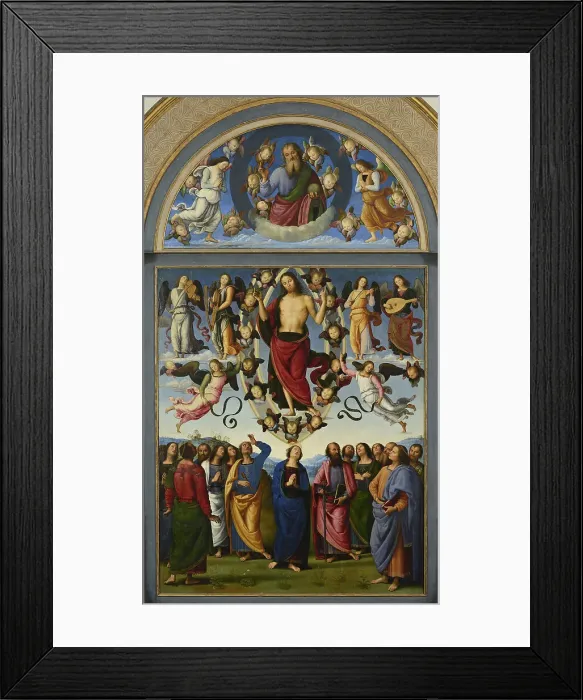 Framed Print : The Ascension of Christ, 1498. Creator: Perugino (ca. 1450-1523) Framed Print : The Ascension of Christ, 1498. Creator: Perugino (ca. 1450-1523)