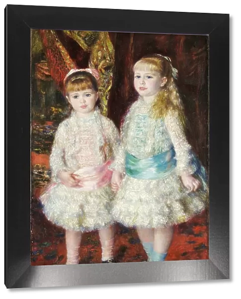 Pink and Blue - Alice and Elisabeth Cahen d'Anvers, 1881. Creator: Renoir, Pierre Auguste (1841-1919)