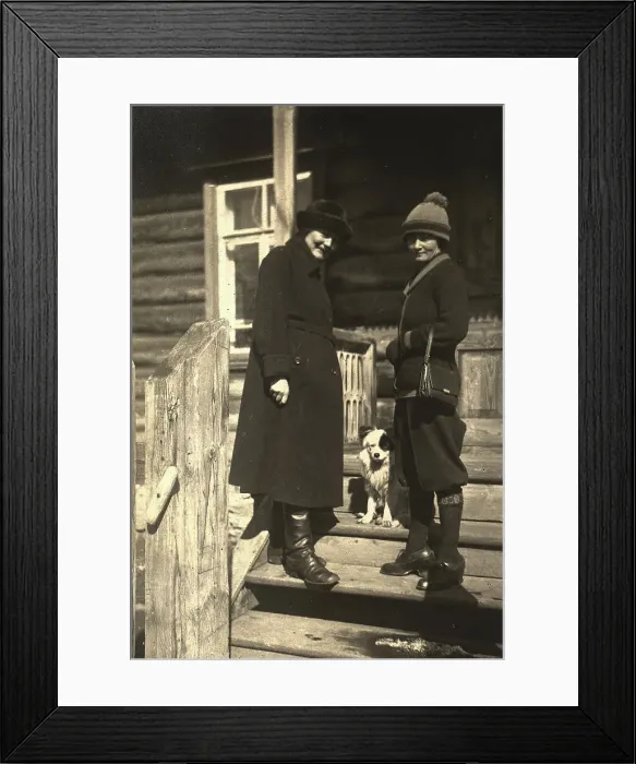 Framed Print : Nell Fis with a Finnish Friend Tika, 1924. Creator: Unknown Framed Print : Nell Fis with a Finnish Friend Tika, 1924. Creator: Unknown