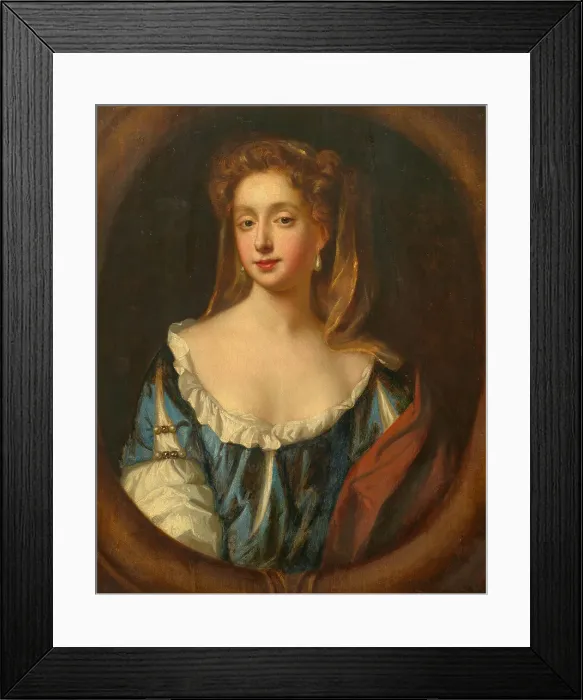 Framed Print : Portrait of Lady Elizabeth Pelham (c. 1664-1681), Second Half of the 17th cen.. Creator: Wissing, Willem (1656-1687) Framed Print : Portrait of Lady Elizabeth Pelham (c. 1664-1681), Second Half of the 17th cen.. Creator: Wissing, Willem (1656-1687)