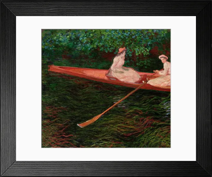 Framed Print : The Canoe on Epte, c. 1890. Creator: Monet, Claude (1840-1926) Framed Print : The Canoe on Epte, c. 1890. Creator: Monet, Claude (1840-1926)
