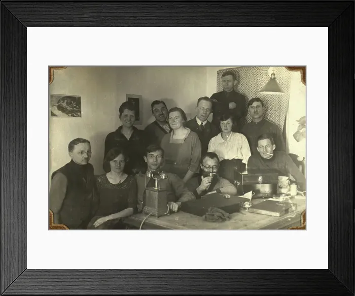 Framed Print : International Group in Our House, 1926. Creator: Unknown Framed Print : International Group in Our House, 1926. Creator: Unknown