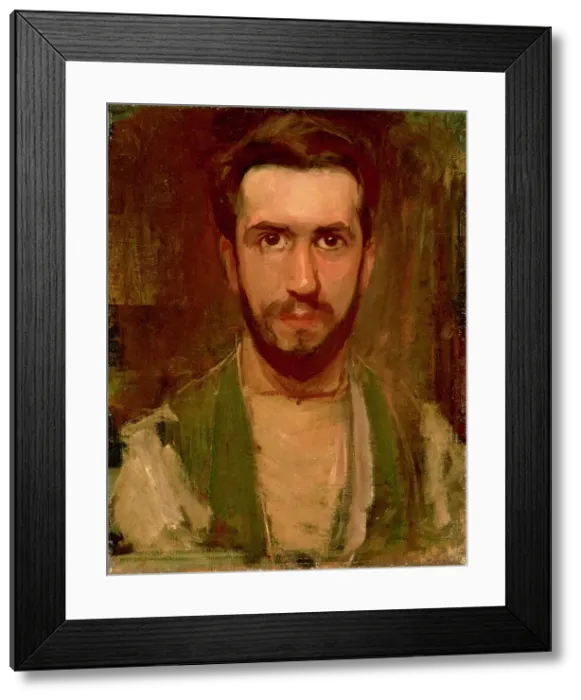 Framed Print : Self-portrait, c. 1900. Creator: Mondrian, Piet (1872-1944) Framed Print : Self-portrait, c. 1900. Creator: Mondrian, Piet (1872-1944)