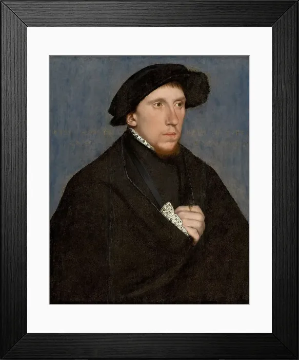 Framed Print : Portrait of the poet Henry Howard, Earl of Surrey (1516-1547), ca 1542. Creator: Holbein, Hans, the Younger (1497-1543) Framed Print : Portrait of the poet Henry Howard, Earl of Surrey (1516-1547), ca 1542. Creator: Holbein, Hans, the Younger (1497-1543)