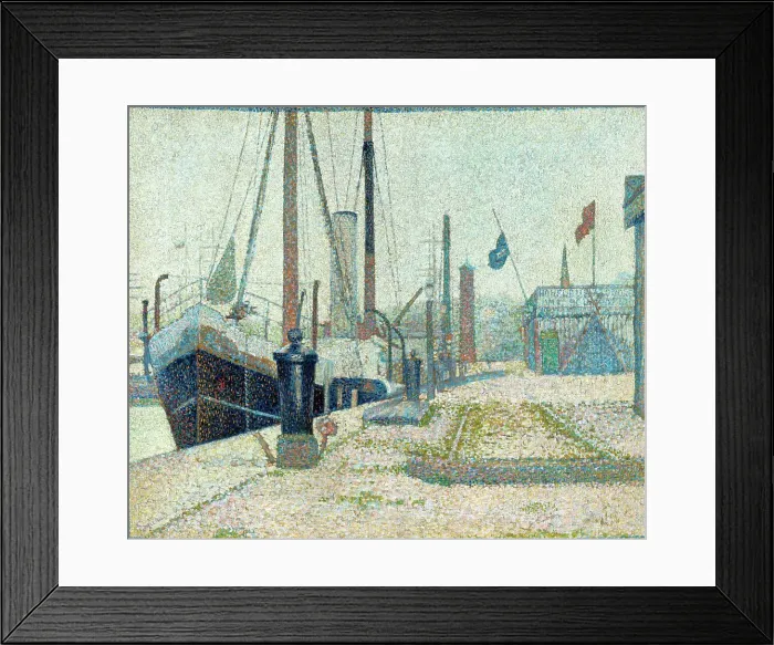 Framed Print : The Maria at Honfleur, 1886. Creator: Seurat, Georges Pierre (1859-1891). The Maria at Honfleur, 1886. Creator: Seurat, Georges Pierre (1859-1891) Framed Print : The Maria at Honfleur, 1886. Creator: Seurat, Georges Pierre (1859-1891). The Maria at Honfleur, 1886. Creator: Seurat, Georges Pierre (1859-1891)