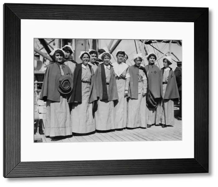 Framed Print : On Red Cross, Sept 1914. Creator: Bain News Service. On Red Cross, Sept 1914. Creator: Bain News Service Framed Print : On Red Cross, Sept 1914. Creator: Bain News Service. On Red Cross, Sept 1914. Creator: Bain News Service