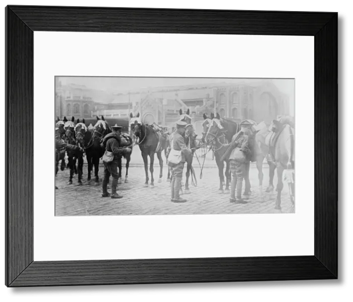 Framed Print : British in Boulogne, between c1914 and c1915. Creator: Bain News Service Framed Print : British in Boulogne, between c1914 and c1915. Creator: Bain News Service