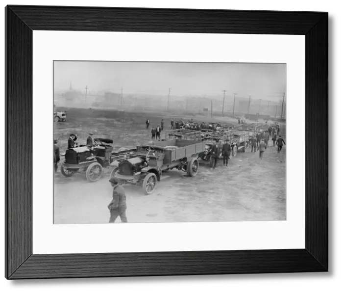 Framed Print : War Autos for Russia, between c1914 and c1915. Creator: Bain News Service Framed Print : War Autos for Russia, between c1914 and c1915. Creator: Bain News Service