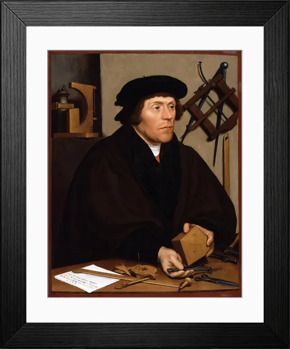 Framed Print : Portrait of Nicholas Kratzer, 1528. Creator: Holbein, Hans, the Younger (1497-1543) Framed Print : Portrait of Nicholas Kratzer, 1528. Creator: Holbein, Hans, the Younger (1497-1543)