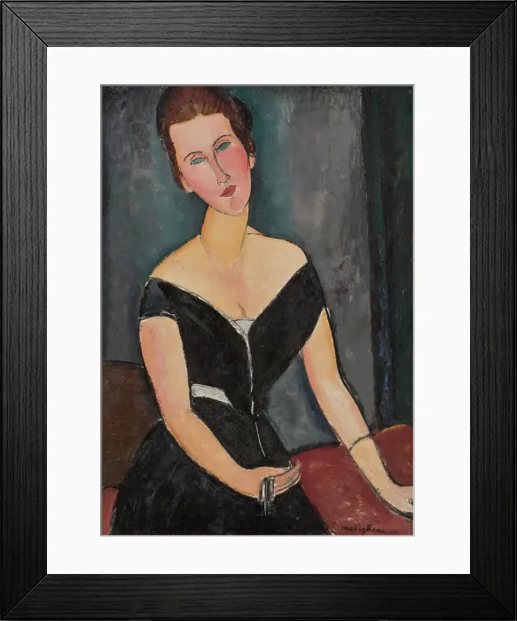 Framed Print : Madame G. van Muyden, 1916-1917. Creator: Modigliani, Amedeo (1884-1920) Framed Print : Madame G. van Muyden, 1916-1917. Creator: Modigliani, Amedeo (1884-1920)