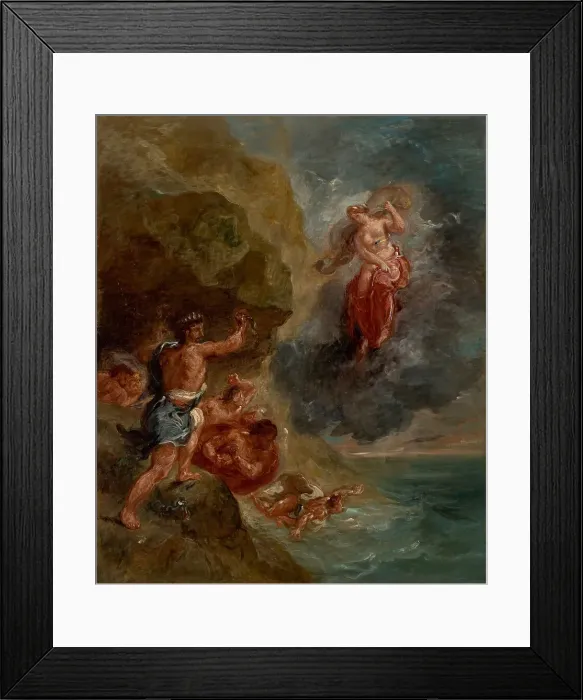 Framed Print : Four Seasons, Winter: Juno beseeches to destroy Aeneas Fleet, 1856-1863. Creator: Delacroix, Eugène (1798-1863) Framed Print : Four Seasons, Winter: Juno beseeches to destroy Aeneas Fleet, 1856-1863. Creator: Delacroix, Eugène (1798-1863)