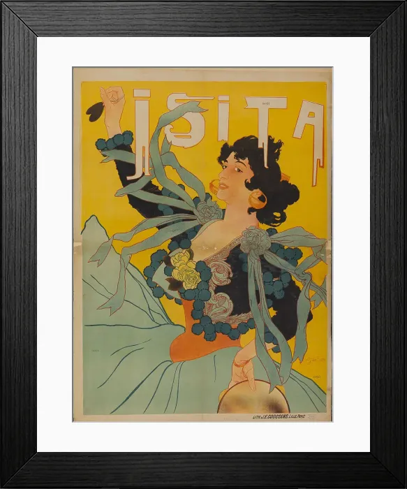 Framed Print : Isita, 1895. Creator: Feure, Georges de (1868-1928) Framed Print : Isita, 1895. Creator: Feure, Georges de (1868-1928)
