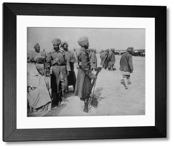 Framed Print : India's soldiers in France, between c1914 and c1915. Creator: Bain News Service Framed Print : India's soldiers in France, between c1914 and c1915. Creator: Bain News Service