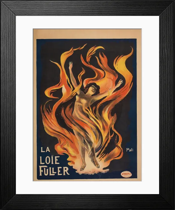 Framed Print : La Loïe Fuller, ca 1897. Creator: Pal (Jean de Paléologue) (1855-1942) Framed Print : La Loïe Fuller, ca 1897. Creator: Pal (Jean de Paléologue) (1855-1942)