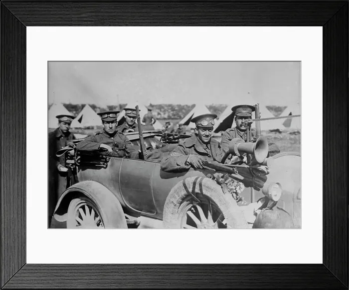 Framed Print : English Motor scouts in France, 22 Oct 1914. Creator: Bain News Service Framed Print : English Motor scouts in France, 22 Oct 1914. Creator: Bain News Service