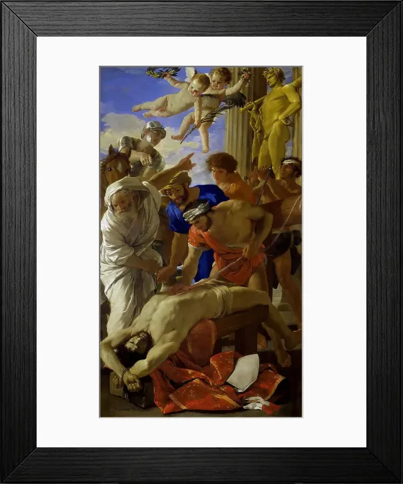 Framed Print : The Martyrdom of Saint Erasmus, 1628-1629. Creator: Poussin, Nicolas (1594-1665) Framed Print : The Martyrdom of Saint Erasmus, 1628-1629. Creator: Poussin, Nicolas (1594-1665)