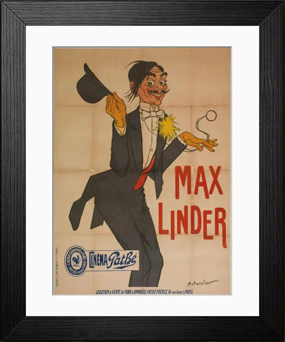 Framed Print : Max Linder, 1910. Creator: Barrère, Adrien (1877-1931) Framed Print : Max Linder, 1910. Creator: Barrère, Adrien (1877-1931)