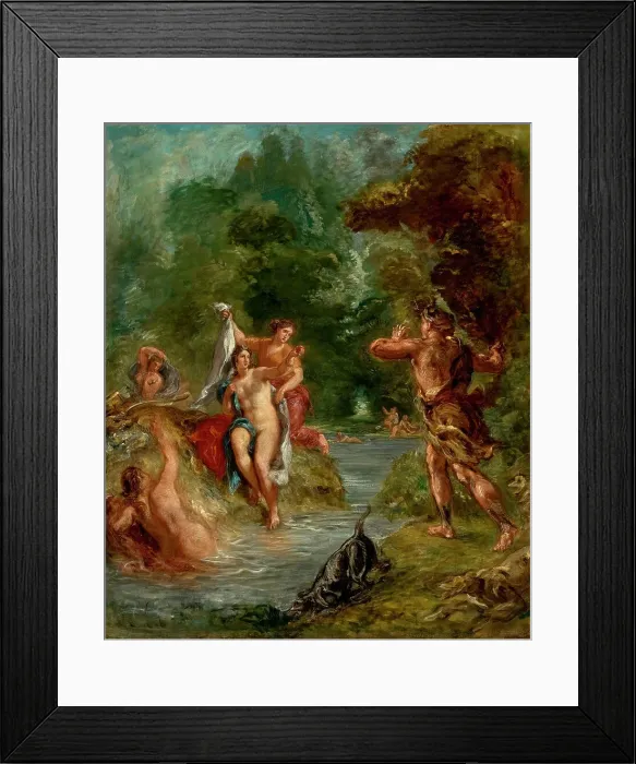 Framed Print : Four Seasons, Summer: Diana surprised by Actaeon, 1856-1863. Creator: Delacroix, Eugène (1798-1863) Framed Print : Four Seasons, Summer: Diana surprised by Actaeon, 1856-1863. Creator: Delacroix, Eugène (1798-1863)