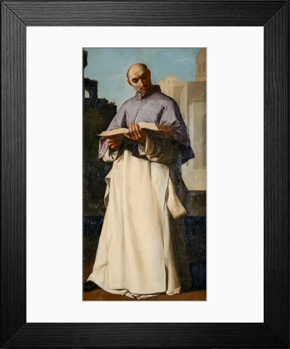 Framed Print : Saint Artaldus, Bishop of Belley, 1637-1639. Creator: Zurbarán, Francisco, de (1598-1664) Framed Print : Saint Artaldus, Bishop of Belley, 1637-1639. Creator: Zurbarán, Francisco, de (1598-1664)