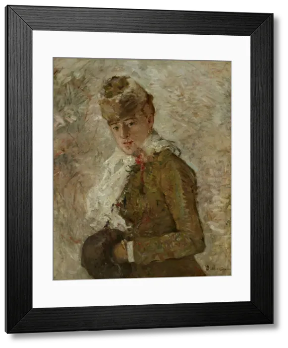Framed Print : Dame au manchon ou Hiver, 1880. Creator: Morisot, Berthe (1841-1895) Framed Print : Dame au manchon ou Hiver, 1880. Creator: Morisot, Berthe (1841-1895)