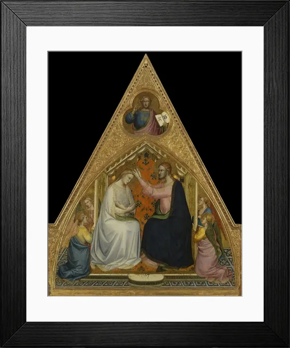 Framed Print : The Coronation of the Virgin, ca 1390. Creator: Lorenzo Monaco (ca. 1370-1425) Framed Print : The Coronation of the Virgin, ca 1390. Creator: Lorenzo Monaco (ca. 1370-1425)