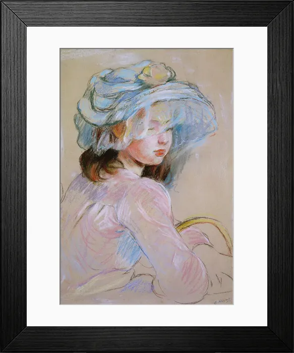 Framed Print : Fillette au panier, 1891. Creator: Morisot, Berthe (1841-1895) Framed Print : Fillette au panier, 1891. Creator: Morisot, Berthe (1841-1895)