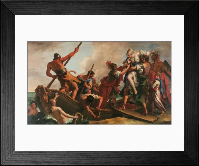 Framed Print : The Rape of Helen, First half of the 18th cent.. Creator: Ricci, Sebastiano (1659-1734) Framed Print : The Rape of Helen, First half of the 18th cent.. Creator: Ricci, Sebastiano (1659-1734)