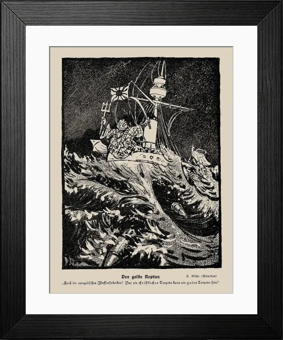 Framed Print : Yellow Neptune. From the magazine Jugend: Münchner illustrierte Wochenschrift für Kunst... 1905. Creator: Wilke, Erich (1879-1936). Yellow Neptune Framed Print : Yellow Neptune. From the magazine Jugend: Münchner illustrierte Wochenschrift für Kunst... 1905. Creator: Wilke, Erich (1879-1936). Yellow Neptune