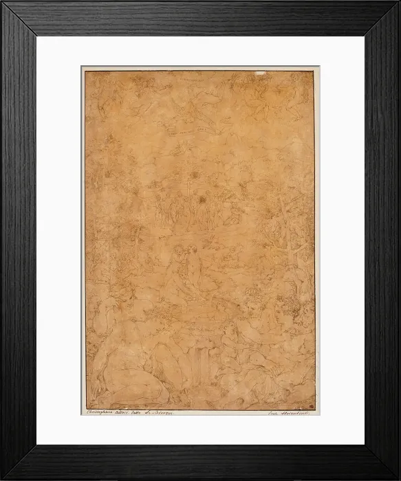 Framed Print : L'âge d'or (The Golden Age). Creator: Vasari, Giorgio (1511-1574) Framed Print : L'âge d'or (The Golden Age). Creator: Vasari, Giorgio (1511-1574)