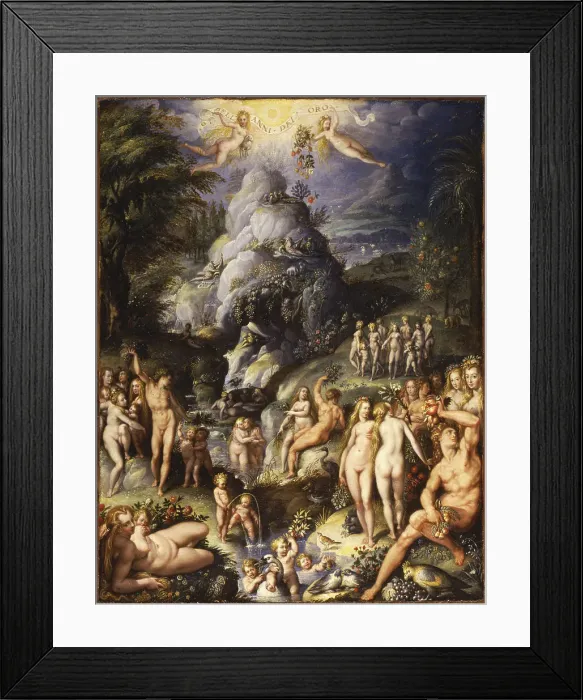 Framed Print : The Golden Age, 1570. Creator: Zucchi, Jacopo (c. 1541-c. 1590) Framed Print : The Golden Age, 1570. Creator: Zucchi, Jacopo (c. 1541-c. 1590)