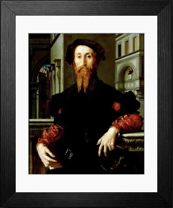 Framed Print : Portrait of Bartolomeo Panciatichi (1507-1582), c.1540. Creator: Bronzino, Agnolo (1503-1572) Framed Print : Portrait of Bartolomeo Panciatichi (1507-1582), c.1540. Creator: Bronzino, Agnolo (1503-1572)