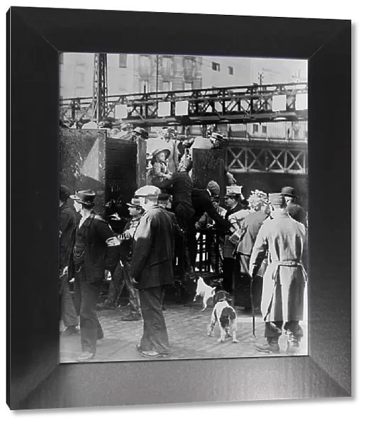 Fugitives, Gare du Nord, Paris, between c1914 and c1915. Creator: Bain News Service