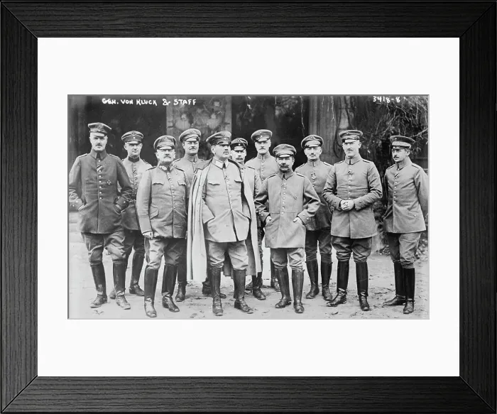 Framed Print : Gen. von Kluck and staff, between 1914 and c1915. Creator: Bain News Service Framed Print : Gen. von Kluck and staff, between 1914 and c1915. Creator: Bain News Service
