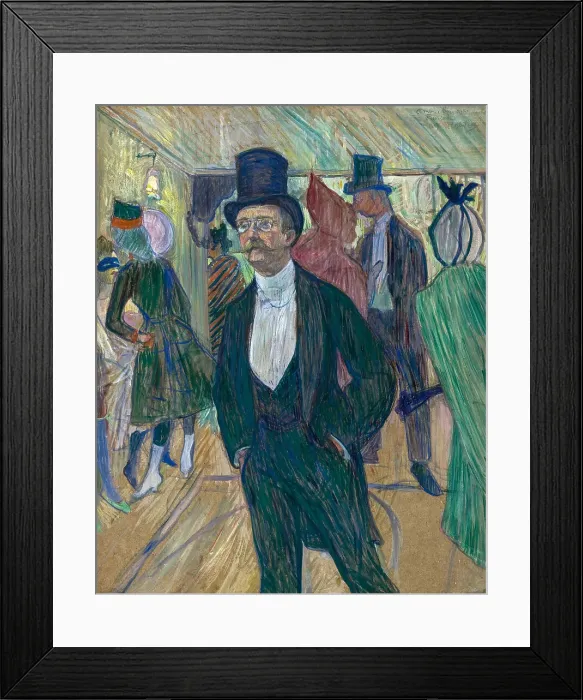 Framed Print : Monsieur Fourcade, 1889. Creator: Toulouse-Lautrec, Henri, de (1864-1901) Framed Print : Monsieur Fourcade, 1889. Creator: Toulouse-Lautrec, Henri, de (1864-1901)