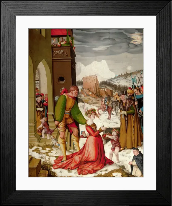 Framed Print : The Beheading of Saint Dorothea, 1516. Creator: Baldung (Baldung Grien), Hans (1484-1545) Framed Print : The Beheading of Saint Dorothea, 1516. Creator: Baldung (Baldung Grien), Hans (1484-1545)