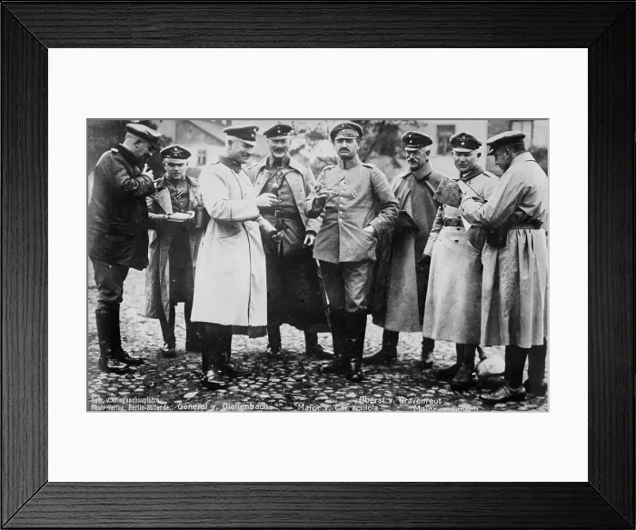 Framed Print : Gen. von Diffenbach & staff, between 1914 and c1915. Creator: Bain News Service. Gen. von Diffenbach & staff, between 1914 and c1915. Creator: Bain News Service Framed Print : Gen. von Diffenbach & staff, between 1914 and c1915. Creator: Bain News Service. Gen. von Diffenbach & staff, between 1914 and c1915. Creator: Bain News Service