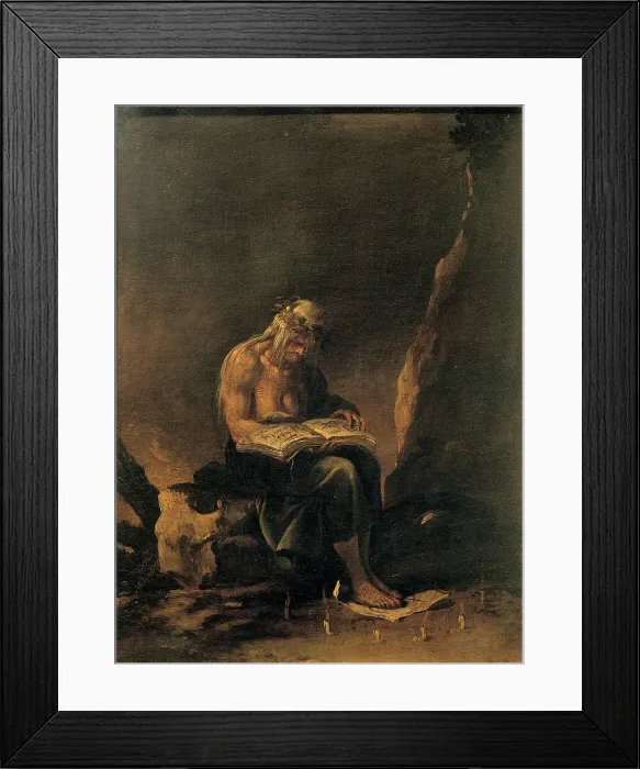 Framed Print : A Witch, 1646. Creator: Rosa, Salvatore (1615-1673) Framed Print : A Witch, 1646. Creator: Rosa, Salvatore (1615-1673)