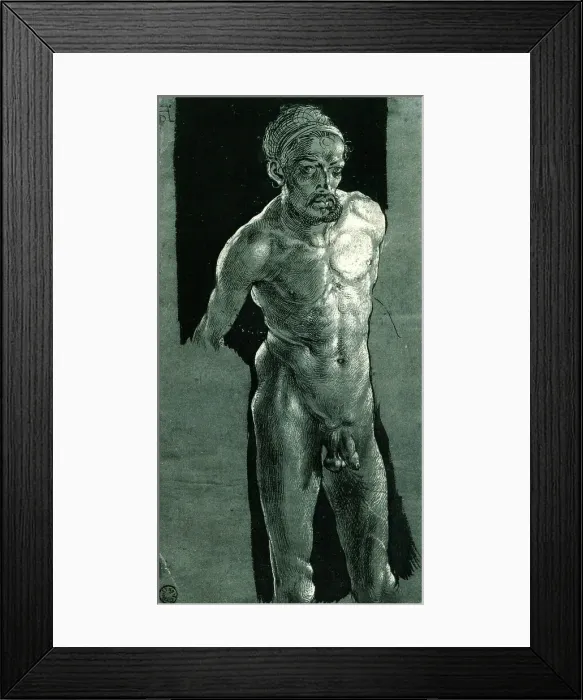 Framed Print : Self-portrait as a Nude, ca 1506. Creator: Dürer, Albrecht (1471-1528) Framed Print : Self-portrait as a Nude, ca 1506. Creator: Dürer, Albrecht (1471-1528)