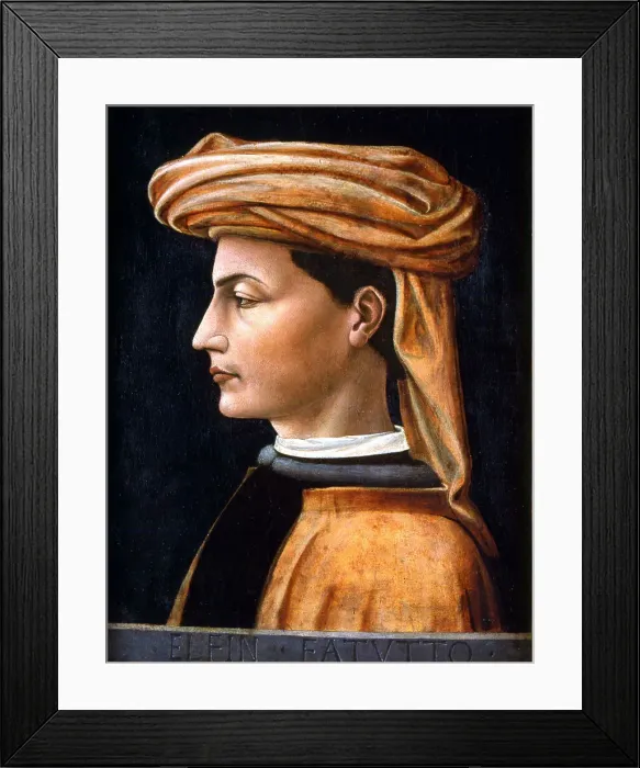 Framed Print : Portrait of a Young Man, c. 1440. Creator: Uccello, Paolo (1397-1475) Framed Print : Portrait of a Young Man, c. 1440. Creator: Uccello, Paolo (1397-1475)