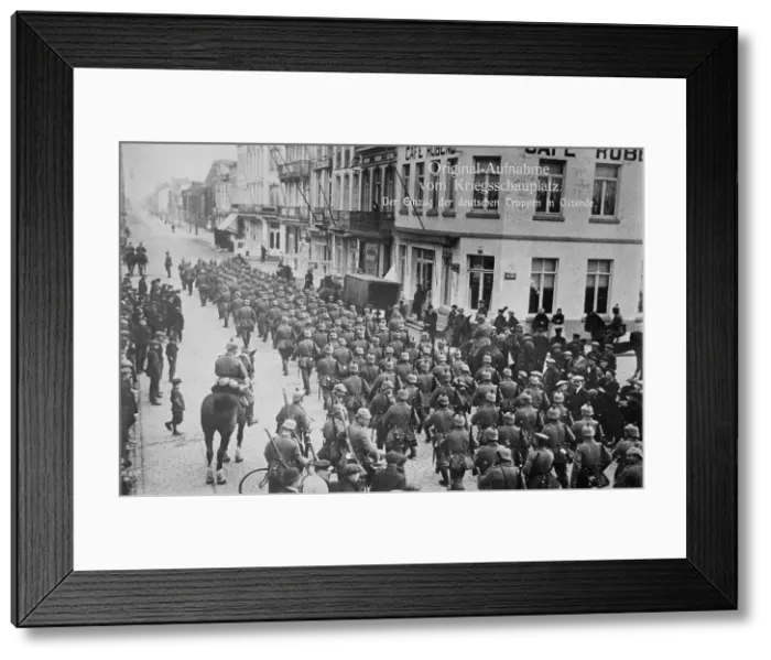 Framed Print : Germans in Ostend, between 1914 and c1915. Creator: Bain News Service Framed Print : Germans in Ostend, between 1914 and c1915. Creator: Bain News Service